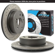 Rear drilled grooved 296mm - drilled,