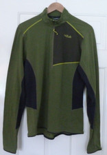 RAB SLIM FIT SYNCRINO LIGHT MERINO WOOL BLEND ZIP SWEATER JACKET PULLOVER TOP  M