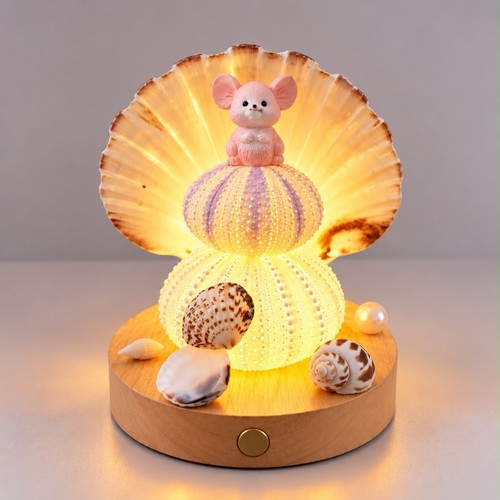 Cute pink character led - pink, night