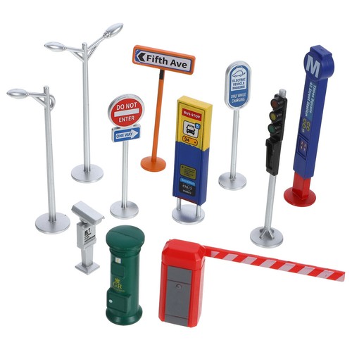 Traffic light toy road - traffic, signs