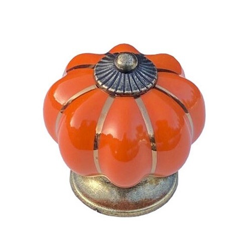 Bright orange ceramic cabinet - bright,