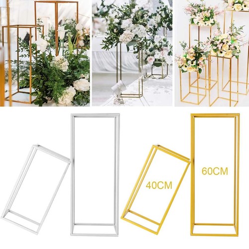 60cm rectangle metal - rectangle, flower