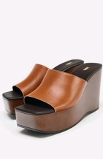 Zara Wedge Leather Mule