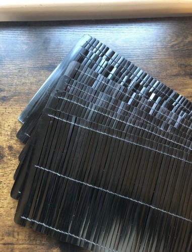 Black wooden table runners - black,