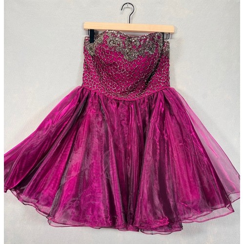 Sherri hill magenta beaded - hill,