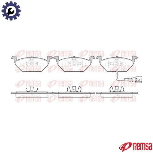 Brake pad set disc - set,