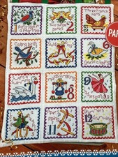 12 Days Of Xmas Carol Sampler Both Parts Christmas Cross Stitch Chart
