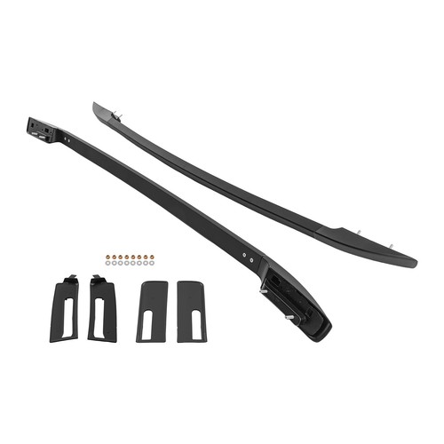 Black aluminium roof rails - aluminium,