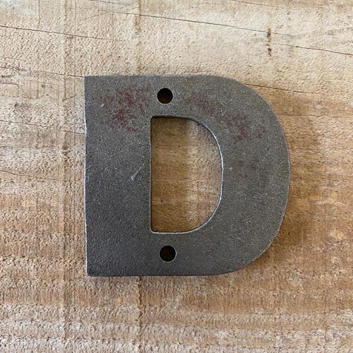 Cast iron letters - cast,