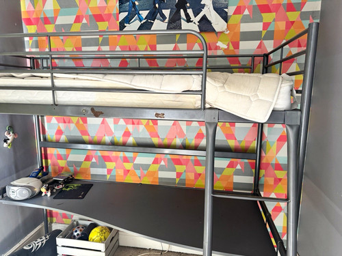 Ikea single loft - bed, frame