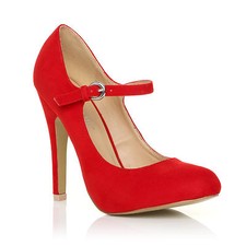 NEW WOMENS MARY JANE STRAP