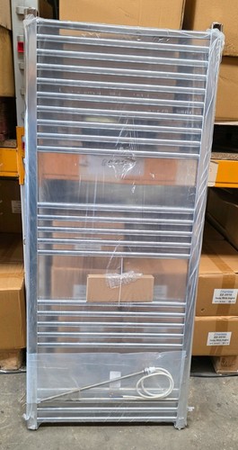 Chrome electric towel rail - towel,