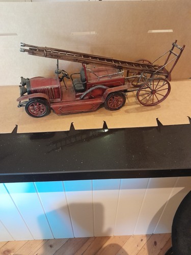 Antique handmade tin fire