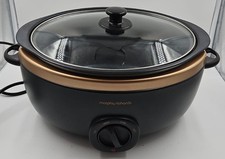 MORPHY RICHARDS Evoke Sear & Stew 461016 Slow Cooker Black & Rose Gold