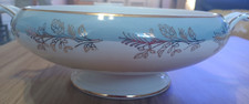 Simpsons (Potters) Ltd, serving bowl with handles, no lid, vintage, blue, white