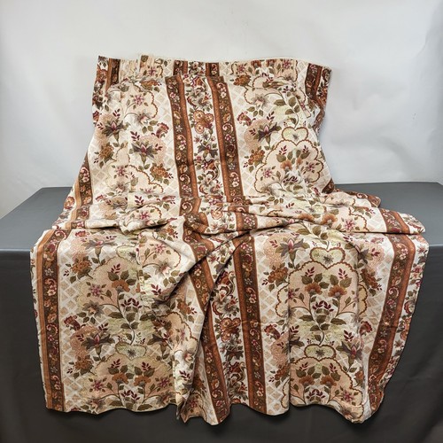 Vintage floral curtains - vintage,