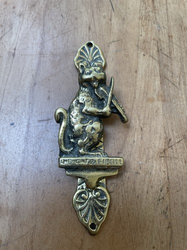 Antique the cat - the, brass