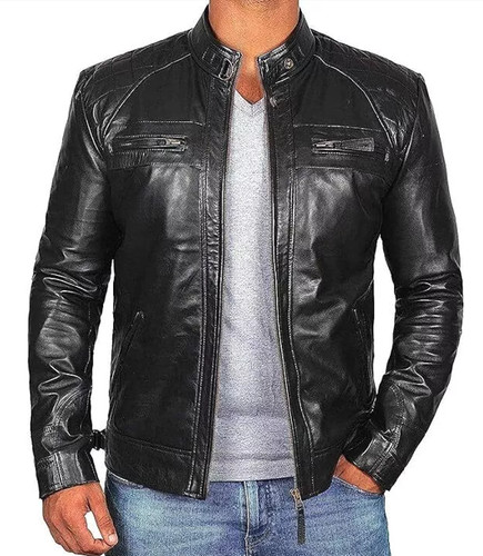 Men black genuine sheep - men's,