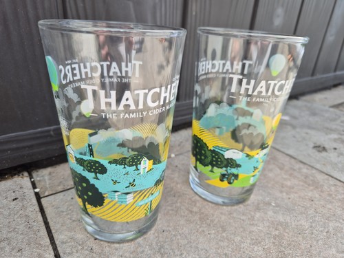 Thatchers pint 20oz - 2x, glasses