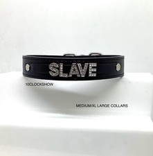 Bdsm black  collar custom
