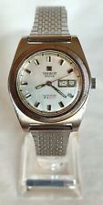 Vintage Gents Tissot Silver Tone PR 516 Automatic Cal. 794 Day Date-Running Well