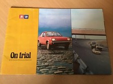 Vauxhall “ On Trial “ Car Brochure number NE 5/77