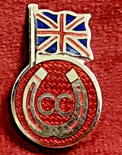VINTAGE ENAMEL BADGE CARAVAN