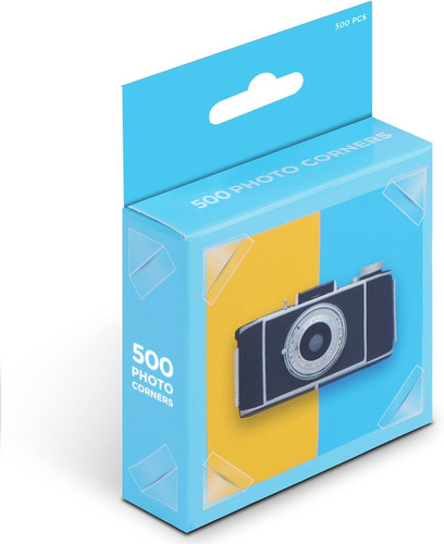 500 pcs photo corners - corners, clear