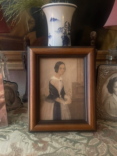 Antique c1843 american woman - antique,