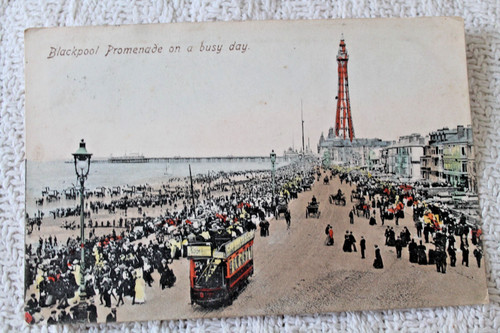 Old postcard 1904 blackpool - 1904,