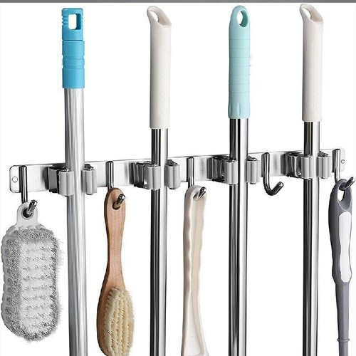 Wall mounted mop - brush, broom