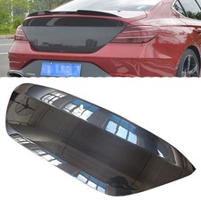 Dry Carbon Fiber Rear Hatche Trunk Lid Boot Covers For Hyundai Genesis G70 2022+