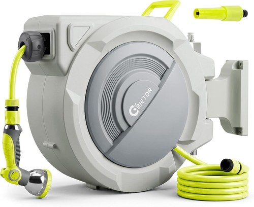 Retractable garden hose reel - retractable,