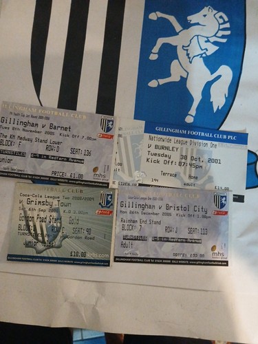Gillingham tickets stubs x - stubs,