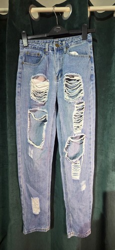 Boohoo blue 8 ripped - boohoo,