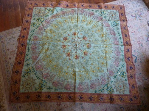Indian embroidered tapestry - embroidered,