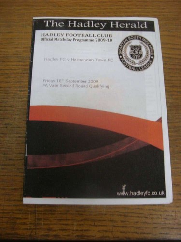 2009 hadley v harpenden - 18/09/2009,