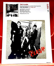 The Clash Remote Control/Dead Boys Record Cover Art PICTURE / PRINT 10.5" x 8"