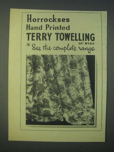 1959 horrockses hand printed - 1959,