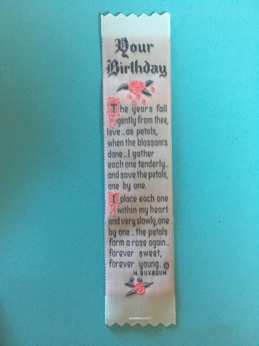 Woven silk bookmark your - silk,
