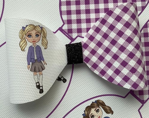 School girl gingham - gingham, 4"