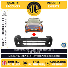 FOR NISSAN MICRA 2006-2010 FRONT BUMPER K12 NOT PRIMED NEW - INSURANCE CERTIFIED