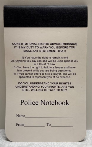 Police notebook new - police,