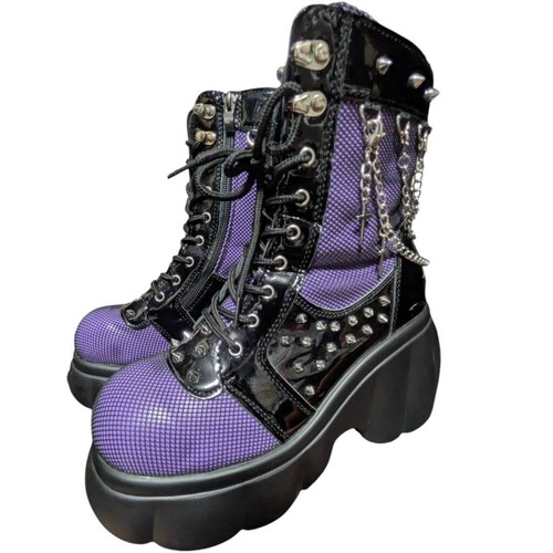 Gothic platform boots - boots, studs