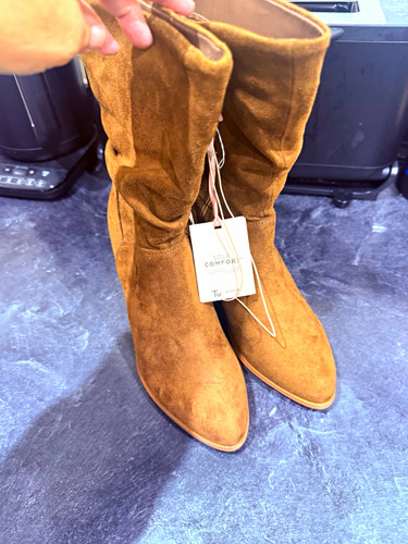 Woman brown faux suede - tu,