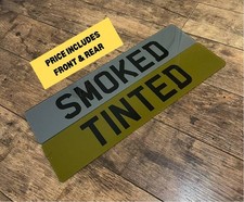 SMOKED TINTED PAIR OF PRINTED