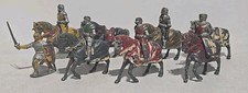 COLLECTION OF SACUL VINTAGE MADE IN ENGLAND KNIGHTS TOY SOLDIERS MOUNTED
