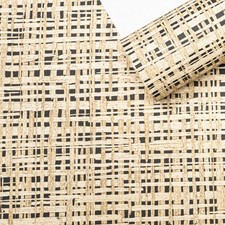 Brown Weave Effect Wallpaper