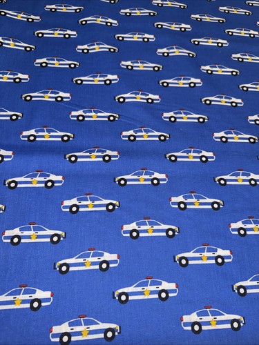 Police car fabric 100 - fabric, 100%