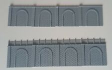 4 x N Gauge Model Railway Retaining Brick Walls Railway Arches Wall